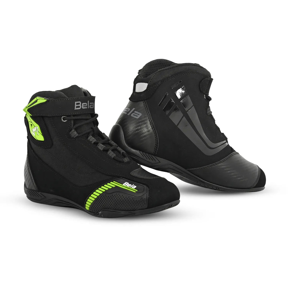 BELA - Kiva Man Leather Boots Black/Fluorescent Yellow