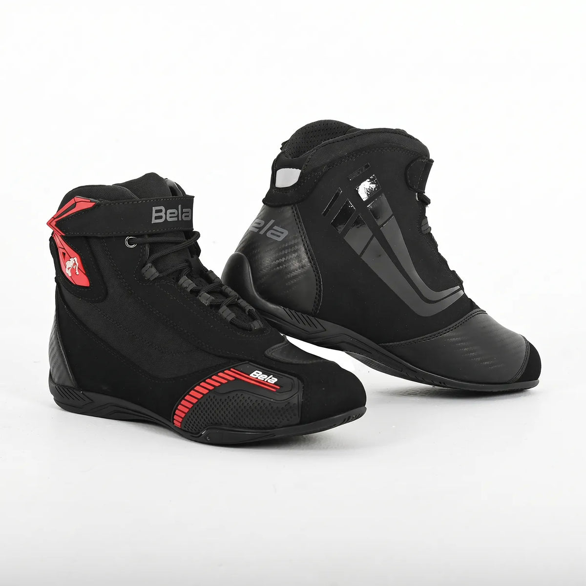BELA BOTAS PIEL KIVA MAN NEGRO ROJO