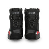 BELA - Botas de homem em pele Kiva pretas/vermelhas 