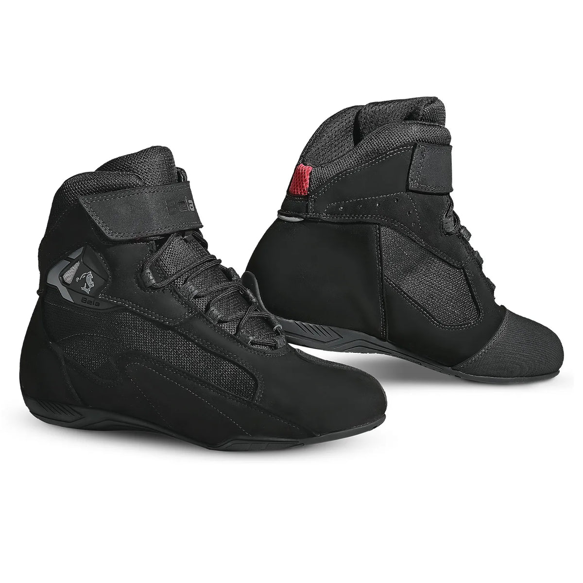 Botas de motociclismo curtas para homem Bela Trophy em pele preta