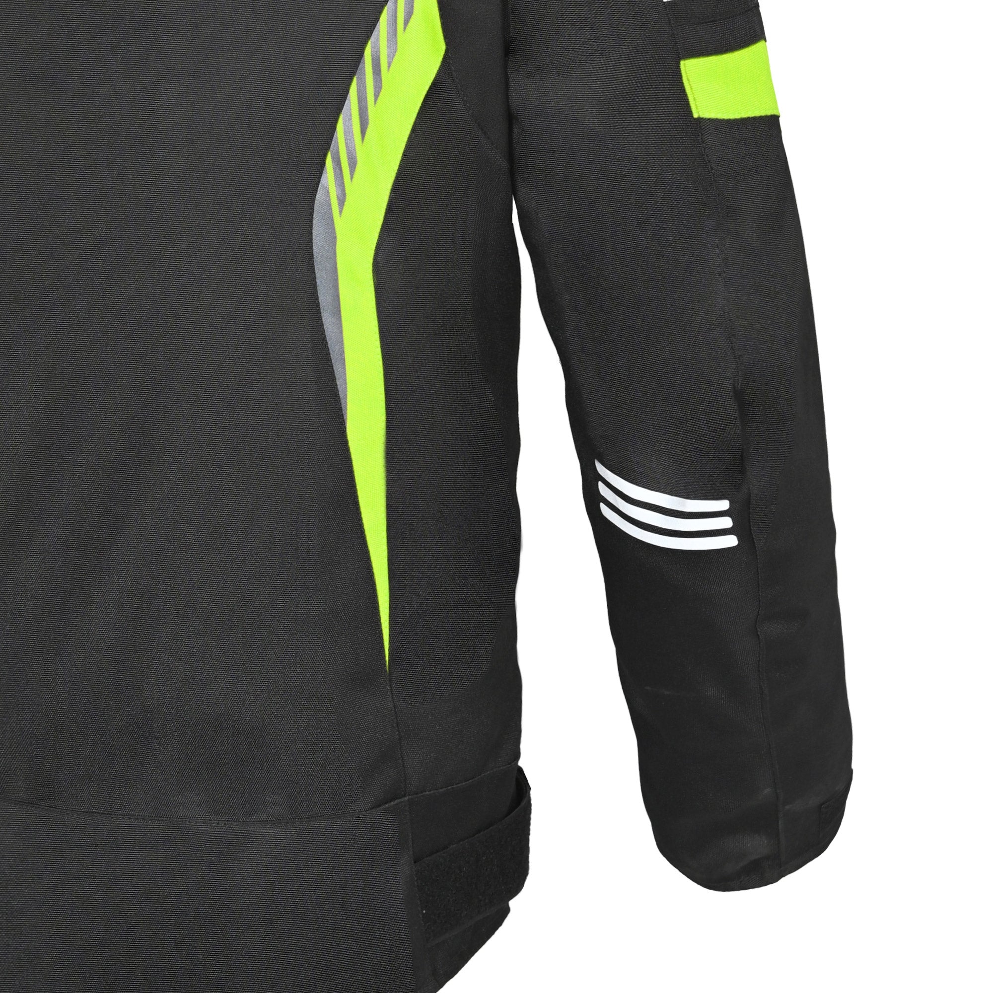 bela-bradley-chaqueta-de-moto-hombre-negro-amrillo-fluoro-arm-back-view