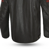 BELA CHAQUETA PIEL STARK MARRÓN OSCURO ROJO