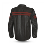 BELA CHAQUETA PIEL STARK MARRÓN OSCURO ROJO