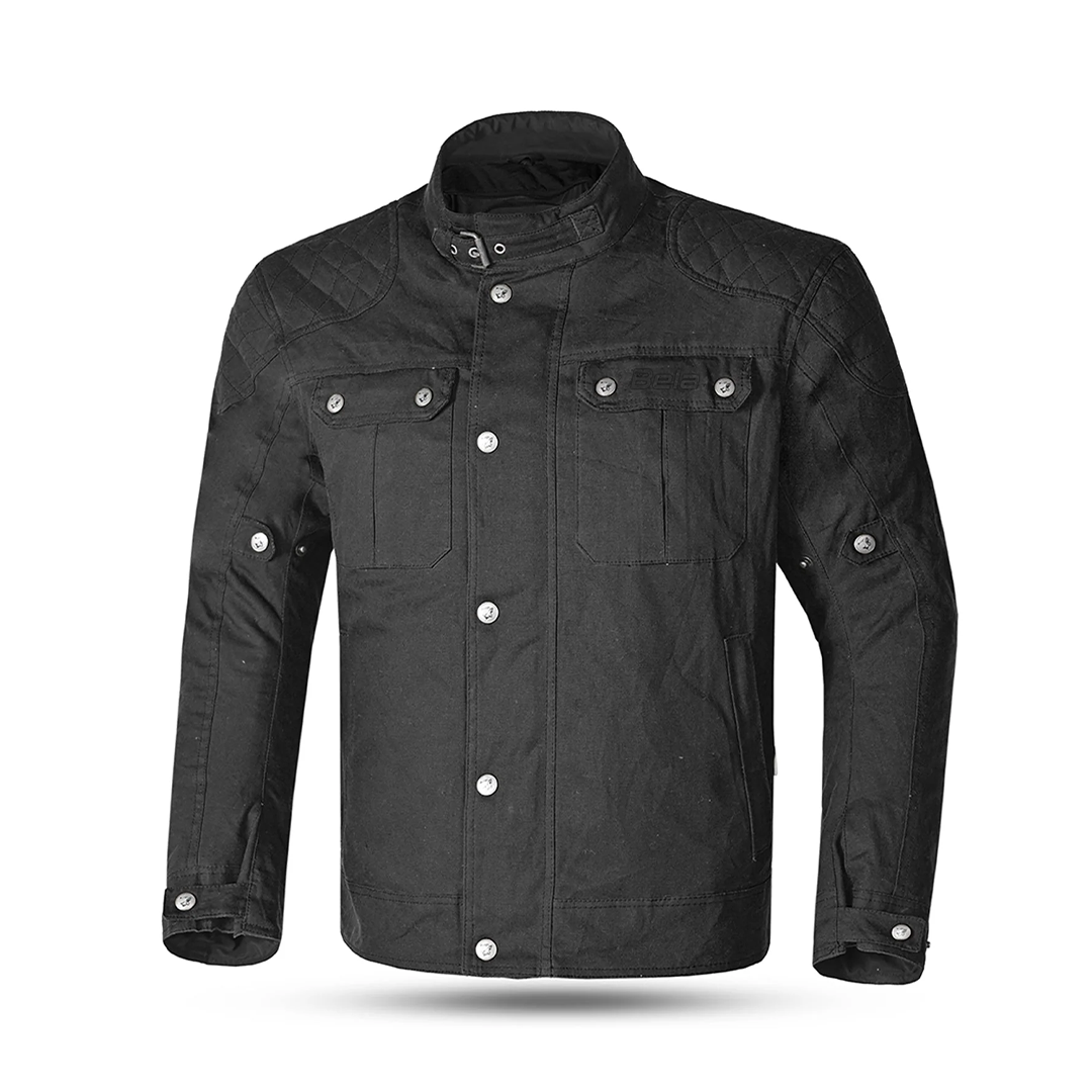BELA CLUTCH WAX COTTON CHAQUETA HOMBRE NEGRO