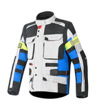 BELA CROSSROAD EXTREME WP Herren-Motorradjacke Eisblau Schwarz