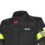 BELA CROSSROAD EXTREME WP Herren-Motorradjacke Schwarz Anthrazit Rot