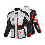 BELA TRANSFORMER CHAQUETA DE MOTO MUJER HIELO ROJO NEGRO