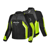 BELA CORDANIEL CHAQUETA DE MOTO HOMBRE NEGRO GRIS OSCURO AMARILLO