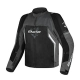 BELA CORDANIEL CHAQUETA DE MOTO HOMBRE NEGRO GRIS OSCURO