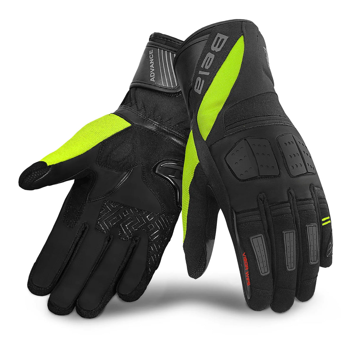 BELA - Guanto in pelle Highway Winter WP Lady Nero/Giallo Fluo