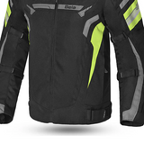 VESTE DE MOTO HOMME BELA HIGHLAND NOIR GRIS JAUNE
