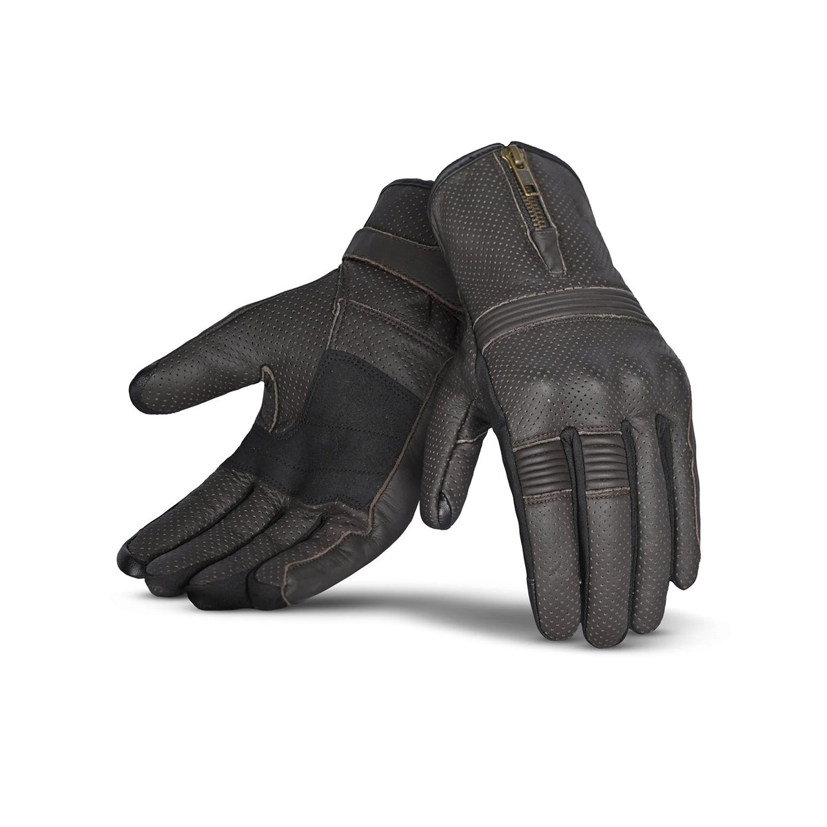 BELA IMPACT GUANTES DE MOTO DE MUJER PIEL MARRON