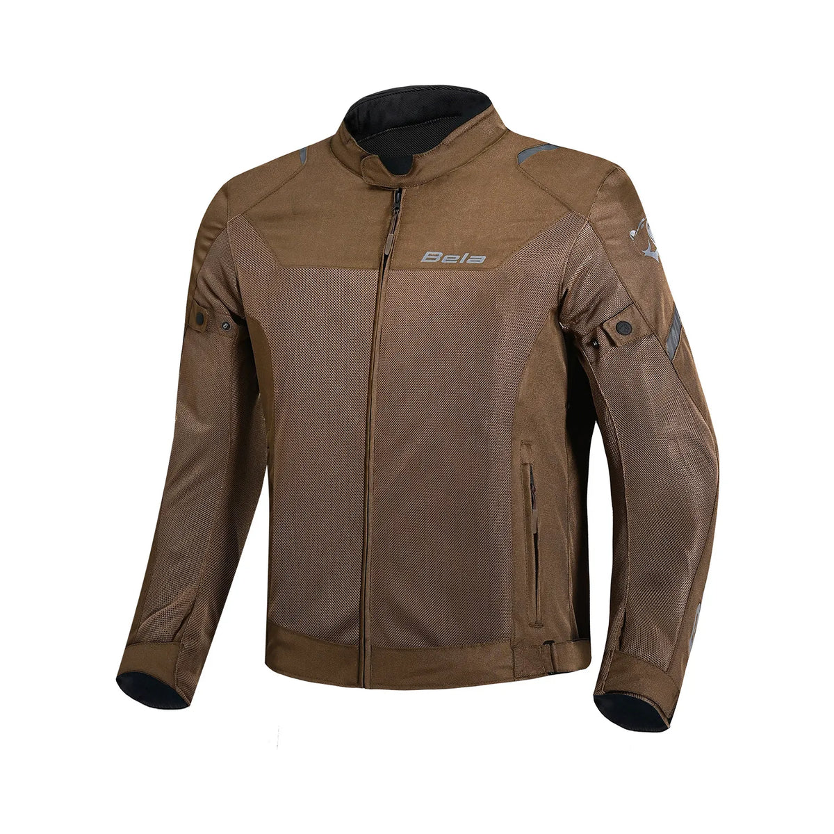 BELA MESH PRO Herren-Sommer-Motorradjacke aus Textil, braun