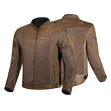 BELA MESH PRO Herren-Sommer-Motorradjacke aus Textil, braun