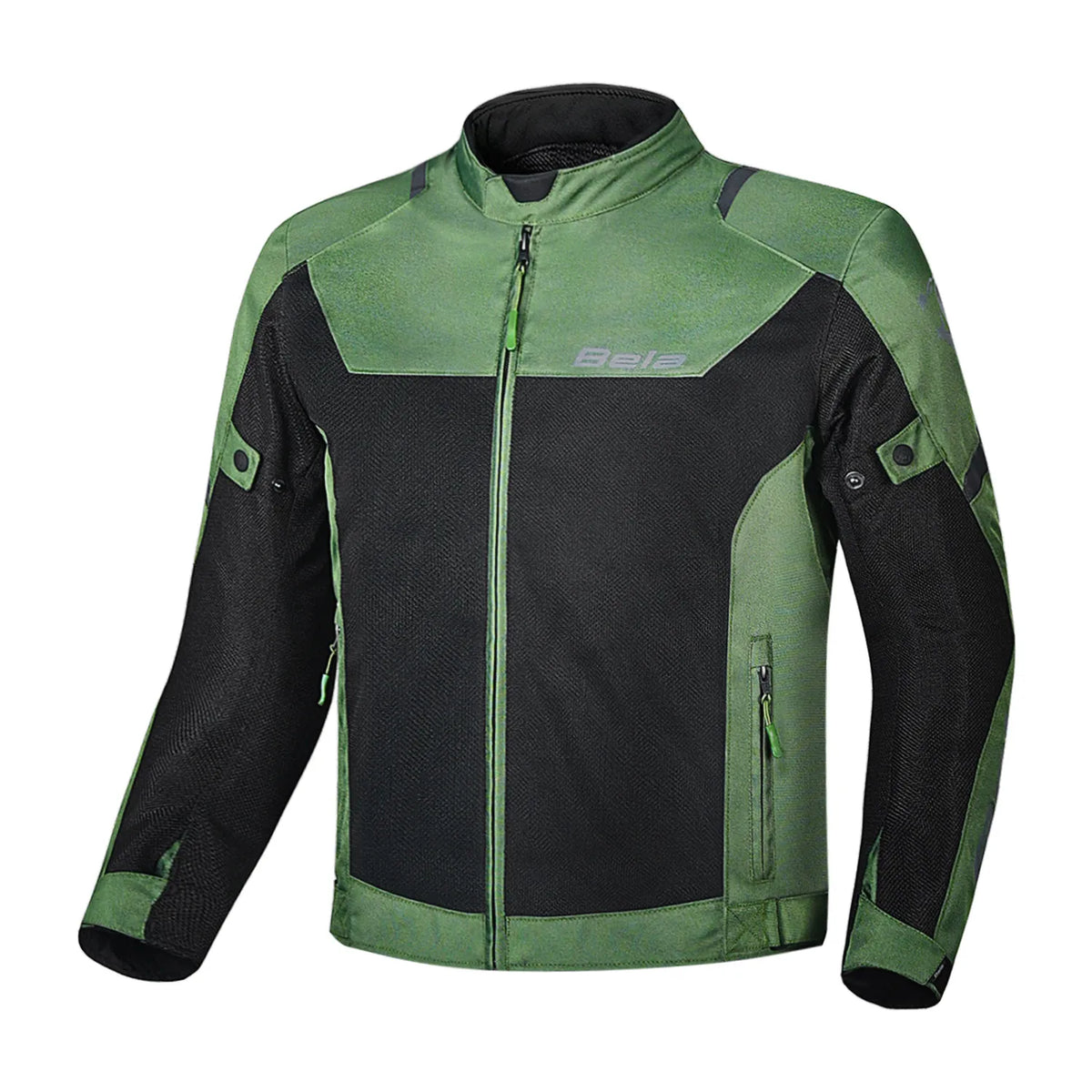 BELA MESH PRO CHAQUETA DE MOTO VERANO HOMBRE OLIVE NEGRO