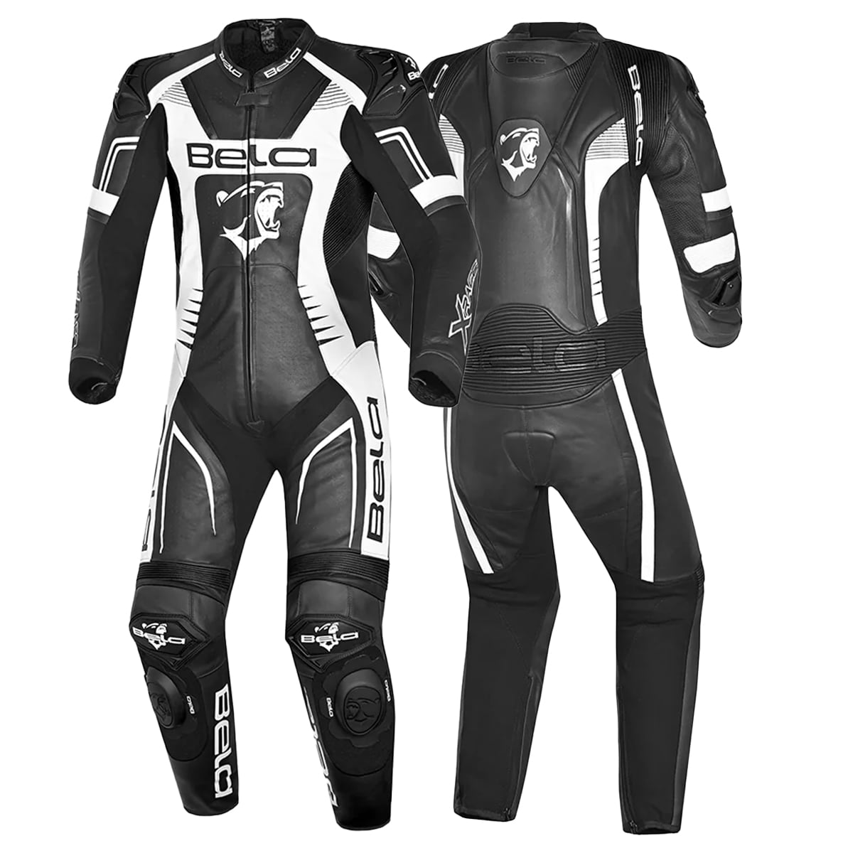 bela-mono-1pc-xrace-negro-antracita-blanco-full-front-back-view
