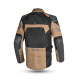 BELA ONSAKER Herren-Motorradjacke aus Textil, Sand, Schwarz, Orange