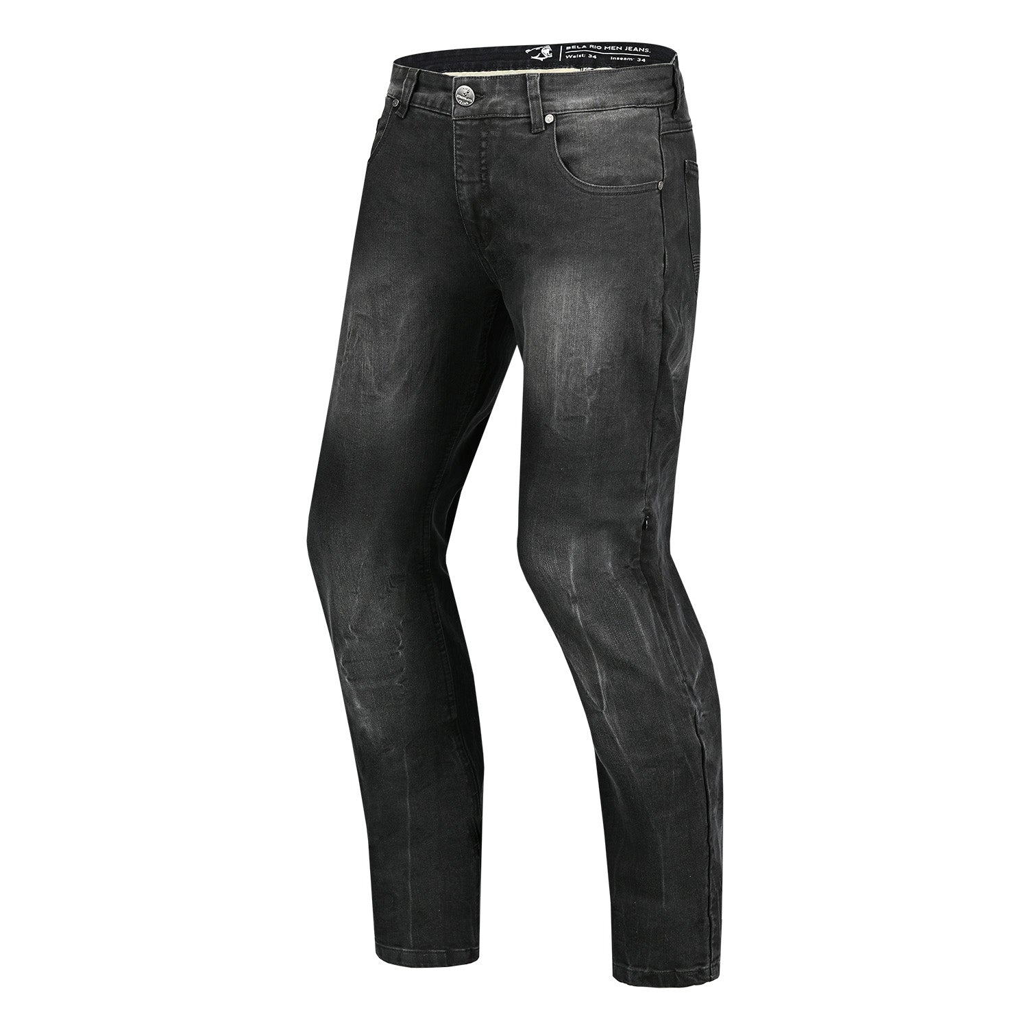 BELA RIO PANTALON DE HOMBRE DENIM JEANS 32L RANDOM NEGRO SPRAY