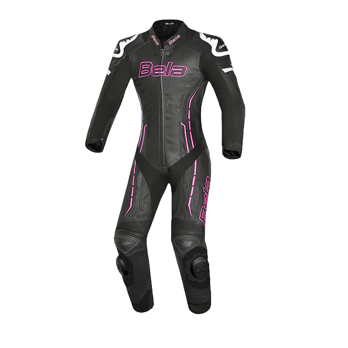 BELA-ROCKET LADY MIX K 1-PC JUMPSUIT WHITE/BLACK/PINK