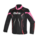 BELA STAR LIGHT NINOS MOTO TEXTILE CHAQUETA NEGRO ROSA