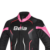 BELA STAR LIGHT NINOS MOTO TEXTILE CHAQUETA NEGRO ROSA