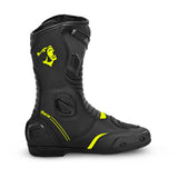 BELA STRIP BOTAS DE MOTO DE TOURING PIEL NEGRO AMARILLO FLOUR