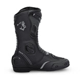 BELA - Bottes en cuir à bandes noires/grises