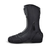 BELA - Bottes en cuir à bandes noires/grises