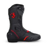 BELA STRIP BOTAS DE MOTO DE TOURING PIEL NEGRO ROJO