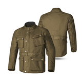 GIACCA VERDE DA UOMO IN COTONE CERATO TATTICO BELA