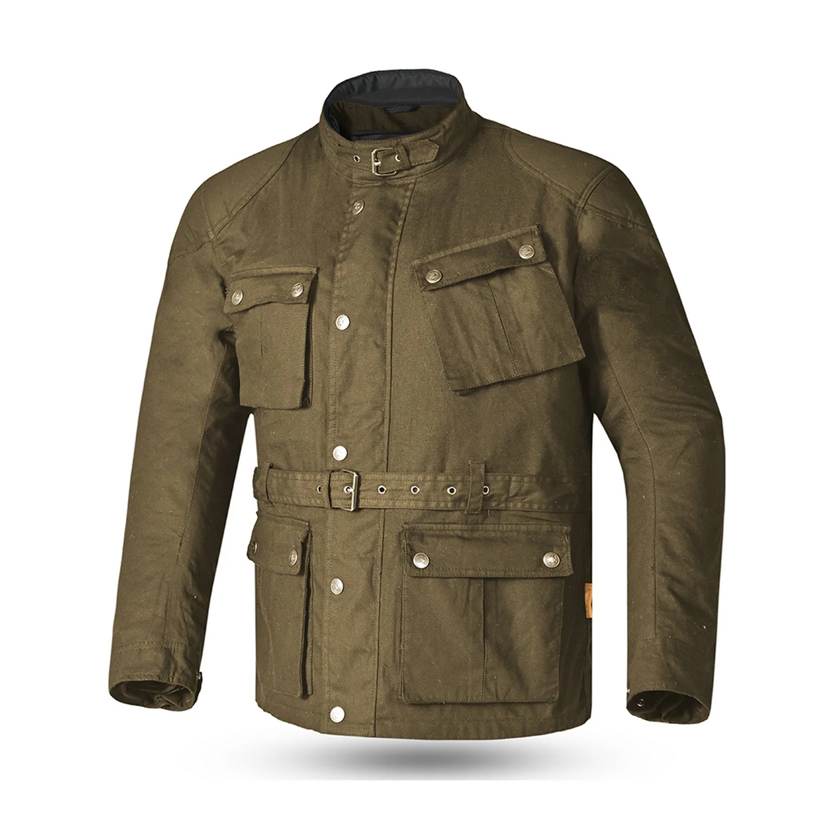 GIACCA VERDE DA UOMO IN COTONE CERATO TATTICO BELA