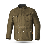 GIACCA VERDE DA UOMO IN COTONE CERATO TATTICO BELA