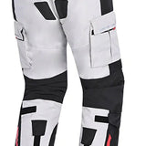 Pantalon de moto homme BELA TRANSFORMER, textile gris, noir et rouge