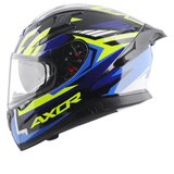 AXOR APEX STREAK CASCO INTEGRAL DE MOTO NEGRO AZUL