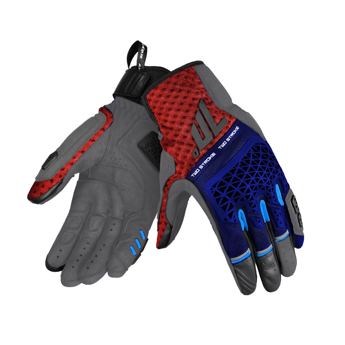 GUANTE SD-N60 TWO STROKE VERANO NAKED HOMBRE AZUL/ROJO S

