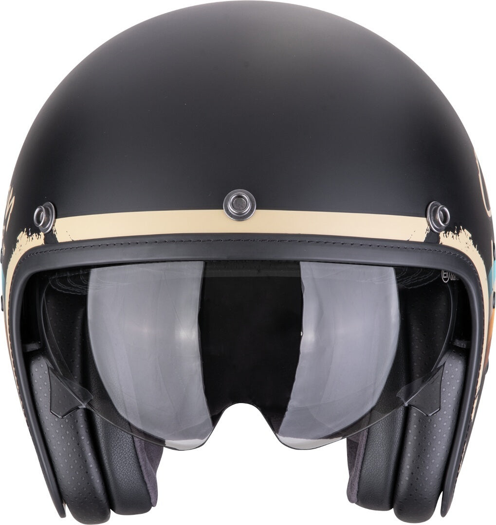 SCORPION BELFAST EVO ADONIS ABIERTO CASCO Negro mate-beige - CASCO