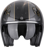 SCORPION BELFAST EVO DRIVE FAST ABIERTO CASCO Plata-Negro-Oro - CASCO