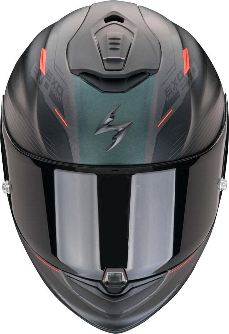 SCORPION EXO-1400 EVO II AIR LUMA INTEGRAL CASCO Negro mate-Verde