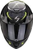 SCORPION CASCOS INTEGRALES EXO-520 EVO AIR TERRA NEGRO PLATA AMARILLO NEON