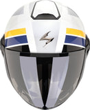 SCORPION EXO-CITY II BLUR Moto Urbano Jet Casco Blanco Plata Amarillo - CASCO