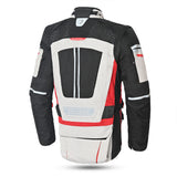 GIACCA MOTO DA UOMO BELA CROSSROAD EXTREME WP GRIGIO GHIACCIO ROSSO