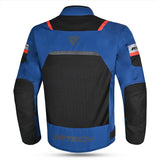 R-TECH SPIRAL MESH CHAQUETA DE MOTO DE HOMBRE TEXTIL  AZUL NEGRO ROJO