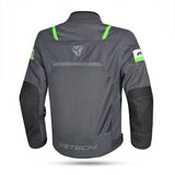 R-TECH SPIRAL MESH CHAQUETA DE MOTO DE HOMBRE TEXTIL  ANTRACITA GRIS VERDE