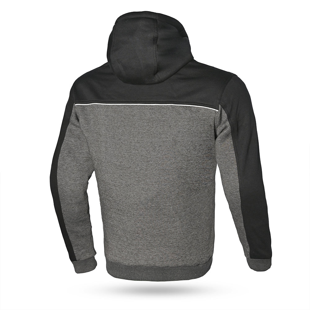 R-TECH - SUDADERA TEXTIL SUSPENTION HODDY NEGRA/GRIS