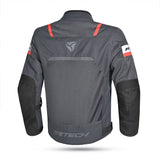 R-TECH SPIRAL MESH CHAQUETA DE MOTO DE HOMBRE TEXTIL ANTRACITA GRIS NEGRO ROJO