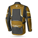 BELA WATSON  HOMBRE MOTO CHAQUETA TEXTILE NEGRO MARRON AMARILLO