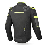 R-TECH Chaqueta Textil Knight Rider (Short) Negro/Antracita/Amarillo