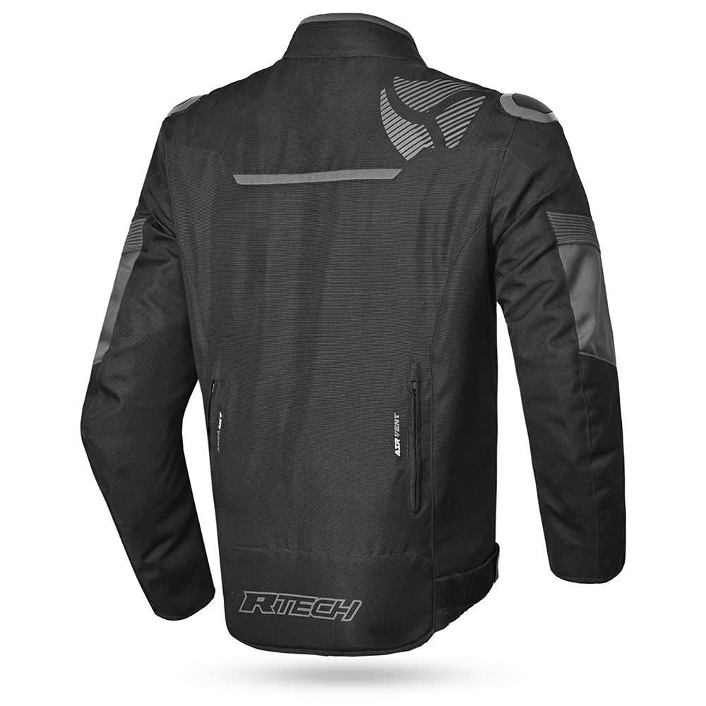 R-TECH Chaqueta Textil Knight Rider (Short) Negro/Antracita