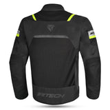 R-TECH SPIRAL MESH CHAQUETA DE MOTO DE HOMBRE TEXTIL NEGRO AMARILLO