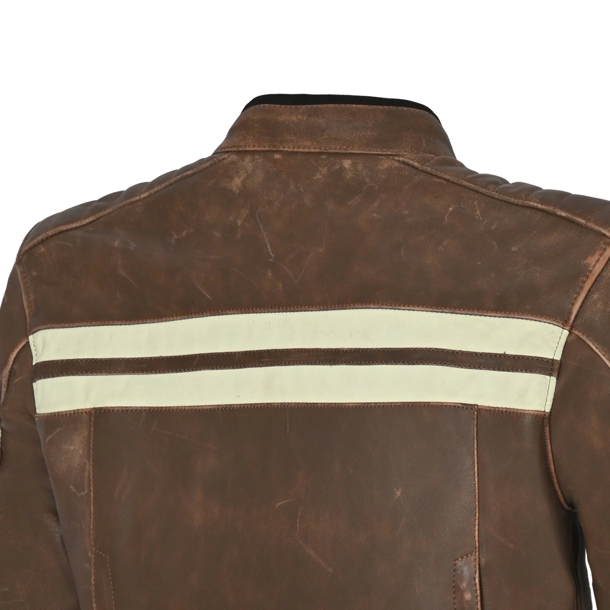 BELA - CHAQUETA PIEL STARK MARRON/BEIGE